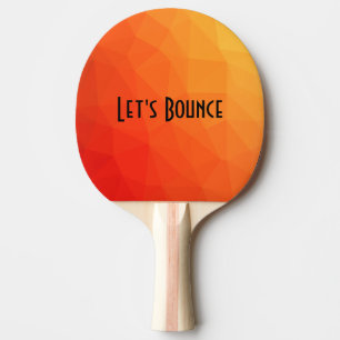 Raquete De Ping Pong Salto do Vamos amarelo alaranjado Ombro legal