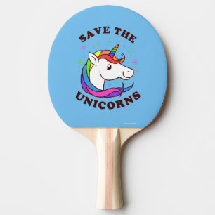 Raquete De Ping Pong Salvar os unicórnios