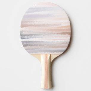 Raquete De Ping Pong Sandy Beach Summer Tan Abstrato Watercolor