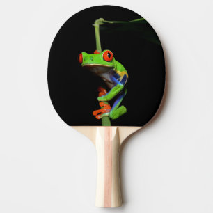 Raquete De Ping Pong Sapo de Árvore Pintada de Olhos Vermelhos