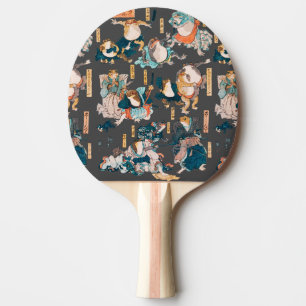 Raquete De Ping Pong Sapo japonês ukiyo-e Froggies