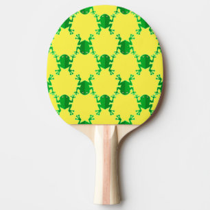 Raquete De Ping Pong Sapos bonitos dos desenhos animados
