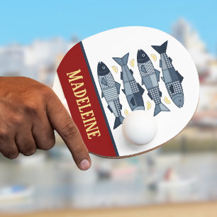 Raquete De Ping Pong Sardinhas Limões Colchao Remendado Monograma Coste
