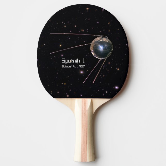 Raquete De Ping Pong Satélite Sputnik 1 (Frente)