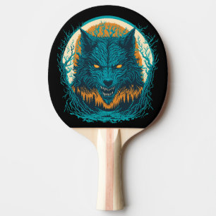 Raquete De Ping Pong Scary Werewolf