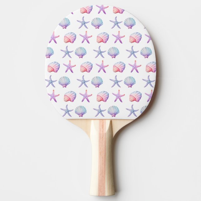 Raquete De Ping Pong Seashell Pattern (Frente)