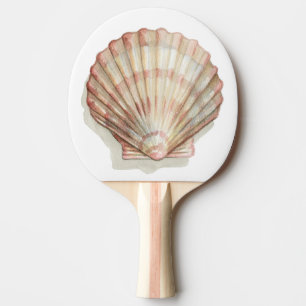 Raquete De Ping Pong Seashell Rosa e Cream