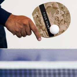 Raquete De Ping Pong Seixos de Camuflagem do Deserto, Seu nome, Persona
