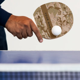 Raquete De Ping Pong Seixos de Camuflagem do Deserto, Seu nome, Persona