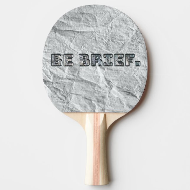 Raquete De Ping Pong Seja Breve. (Frente)