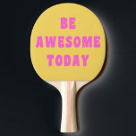 Raquete De Ping Pong Seja Incrível Hoje, Dando Uplifs Inspiracionais<br><div class="desc">Aumente o seu jogo com positividade usando esta opção Seja incrível hoje, Uplifting inspiracional dizendo Ping Pong Paddle. Apresentando uma mensagem divertida e motivadora, este remo foi projetado para inspirar em cada oscilação. A tipografia ousada e alegre vibração a tornam perfeita para acrescentar um pouco de encorajamento aos seus jogos...</div>