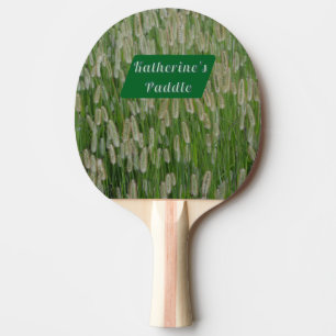 Raquete De Ping Pong Sementes De Grãos Verdes Altas