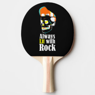 Raquete De Ping Pong Sempre iluminado com rocha
