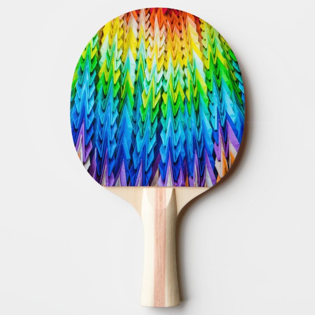 Raquete De Ping Pong Senbazuru ou mil gruas origami (Verso)