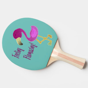 Raquete De Ping Pong Sensação de Flamingo Incrível