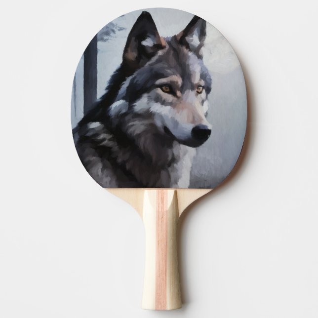 Raquete De Ping Pong Sentinela ao Luar (Frente)