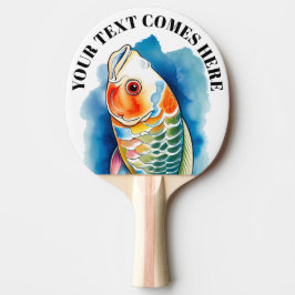 Raquete De Ping Pong Série Aquarela: Peixes Koi