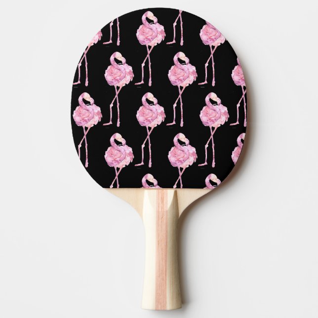 Raquete De Ping Pong Série Flamingo Ternura Design 3 (Frente)