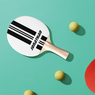 Raquete De Ping Pong Seu Nome Cores Totalmente Personalizadas Faixas 1