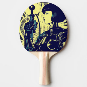 Raquete De Ping Pong SF Anime Hero - Woodcut (3)