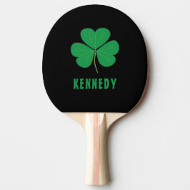 Raquete De Ping Pong Shamrock Green Clover Ireland Celular Irish Name