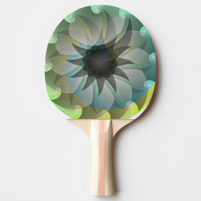 Raquete De Ping Pong Shark espiral de Kenneth Yoncich (Frente)