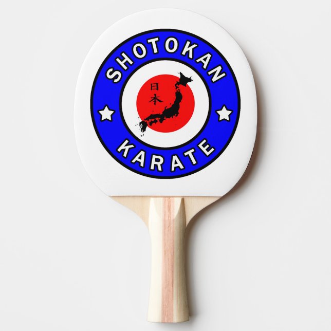 Raquete De Ping Pong Shotokan Karate (Frente)