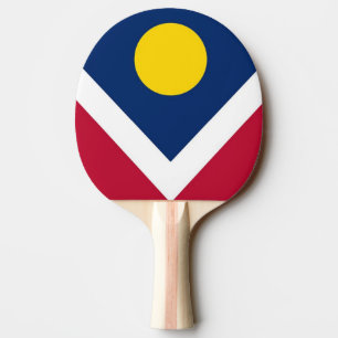 Raquete De Ping Pong Sibile a pá do pong com a bandeira da cidade de