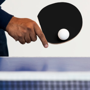 Raquete De Ping Pong Silhouette de Gato Negro Minimalista