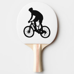 Raquete De Ping Pong Silhueta de bicicleta de montanha - Escolher cor d