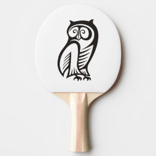 Raquete De Ping Pong Símbolo de coroa preto