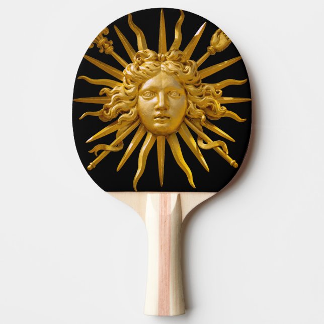 Raquete De Ping Pong Símbolo de Luís XIV o Rei Sol (Frente)