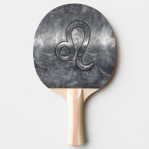 Raquete De Ping Pong Símbolo Leo Zodiac no Estilo de Vestido Grunge