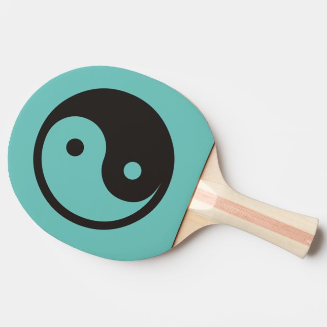 Raquete De Ping Pong Símbolo Yin Yang - design de tatuagem sólida (Lateral)