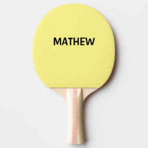 Raquete De Ping Pong simple initial letter monogram add your name lett