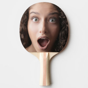 Raquete De Ping Pong Simples diversão Surpreende Foto Engraçada