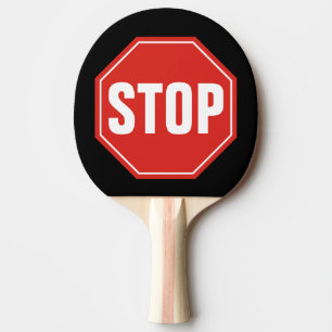 Raquete De Ping Pong Sinal STOP