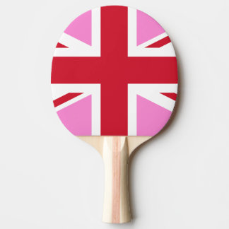 Raquete De Ping Pong Sinalizador do Orgulho do Reino Unido, cor-de-rosa