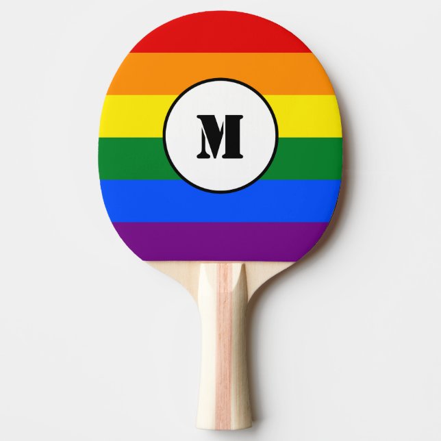 Raquete De Ping Pong Sinalizador LGBT Desenho Backpack (Frente)