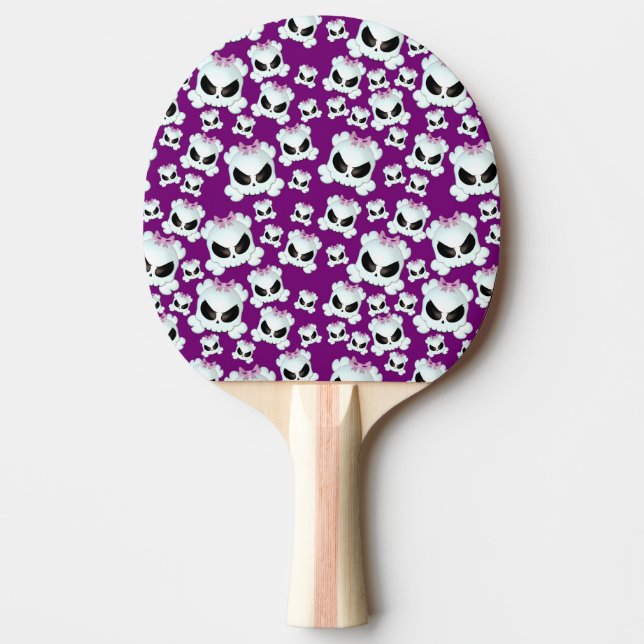 Raquete De Ping Pong Skullz feminino (Frente)