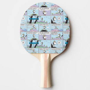 Raquete De Ping Pong Snoopy e Amigos Ir Caminhando