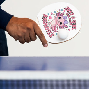 Raquete De Ping Pong Só Uma Rapariga Que Ama Axolotls