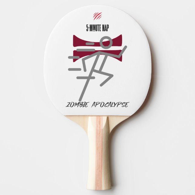 Raquete De Ping Pong Sono de 5 minutos = Apocalipse de Zombie (Frente)