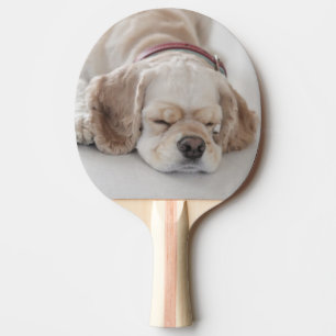 Raquete De Ping Pong Sono do cão de cocker spaniel