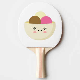 Raquete De Ping Pong Sorvete Kawaii