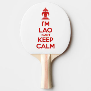 Raquete De Ping Pong Sou Lao Não posso ficar calmo