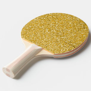 Raquete De Ping Pong Sparkles DOURADOS PUROS do Splatter + seu imagem