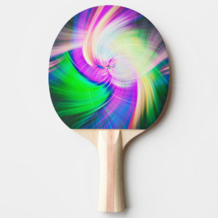 Raquete De Ping Pong SPIRALFLUO - Fratura Moderna Colorida Psicedélica