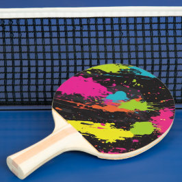 Raquete De Ping Pong Splatter retrorreflector de cores neon