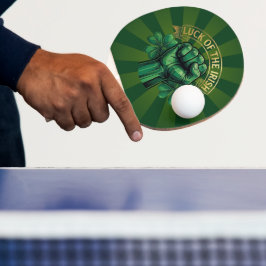Raquete De Ping Pong St. Patrick’s Day Luck of the Irish Fist Shamrock